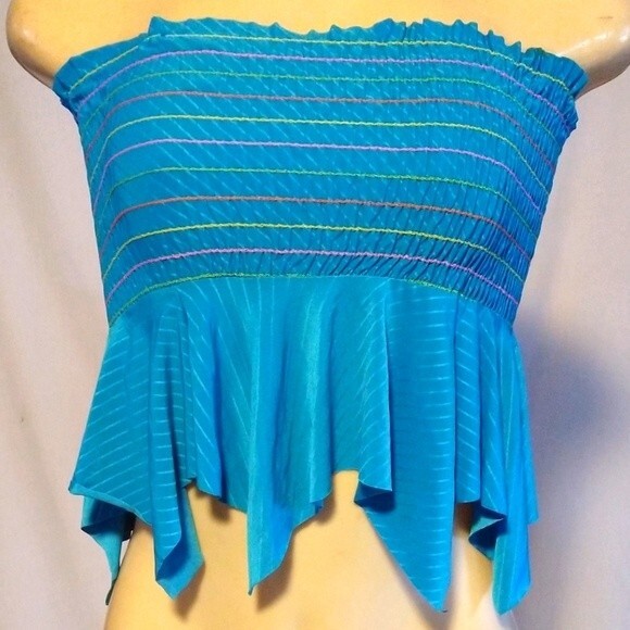 Blue Tube Top M - Picture 1 of 6